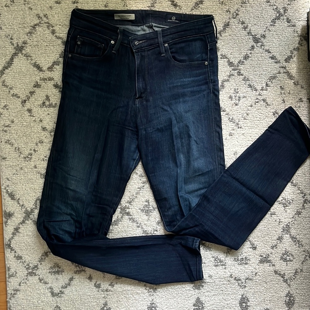 AG Adriano Goldschmied skinny Farrah jeans in dark wash